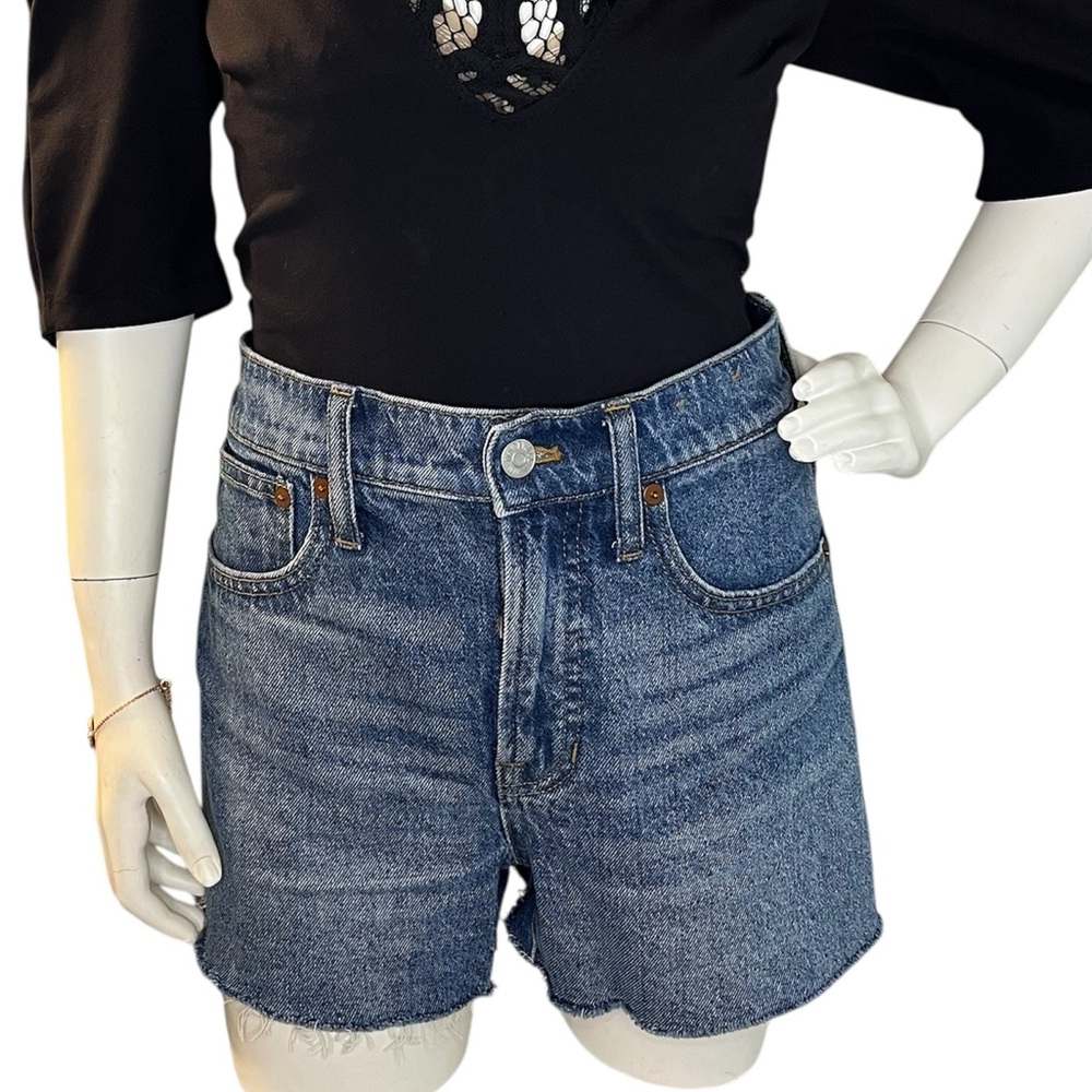 Madewell The Perfect Jean Short Cut Off Denim Shorts Summer Preppy Beach Vacay - Picture 2 of 15